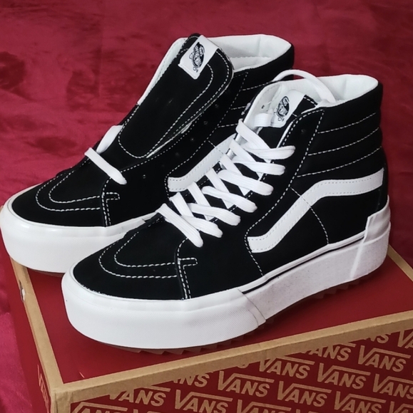 Van Sk8-Hi Stacked, Platform suade Women's, 10, Men's 8.5 New with box. Color: B - Picture 9 of 14